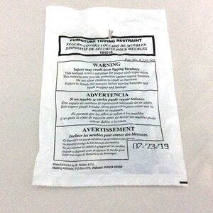 Furniture Tipping Restraint by B. Walter & Co. [CHILD SAFETY]